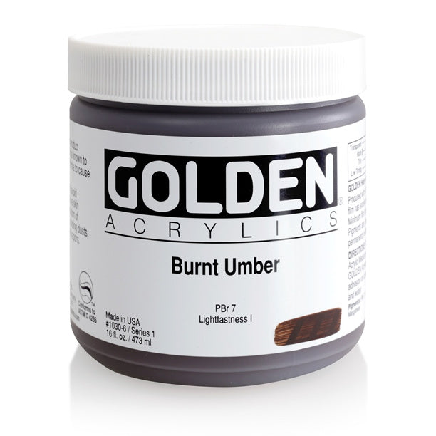 Golden Heavy Body Acrylic Paint Burnt Umber