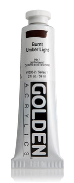 Golden Heavy Body Acrylic Paint Burnt Umber Light 59ml