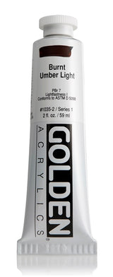 Golden Heavy Body Acrylic Paint Burnt Umber Light 59ml