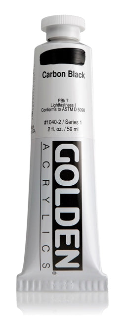 Golden Heavy Body Acrylic Paint Carbon Black 59ml