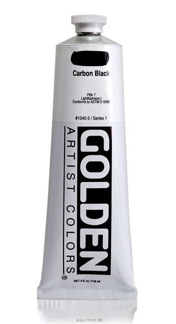 Golden Heavy Body Acrylic Paint Carbon Black 148ml