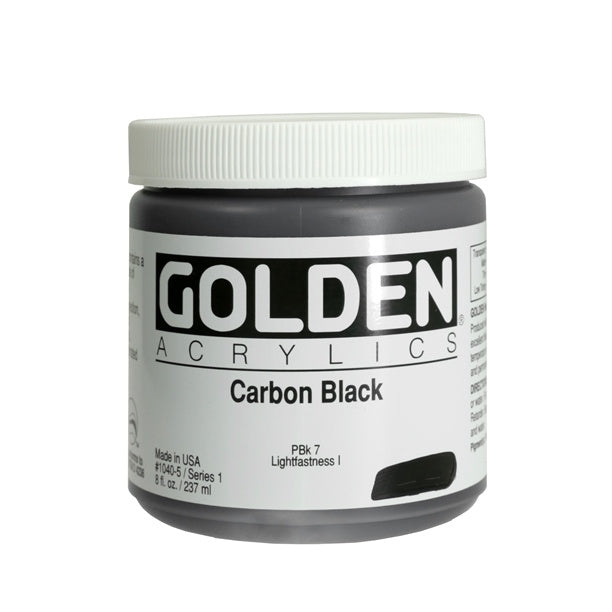 Golden Heavy Body Acrylic Paint Carbon Black