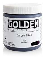 Golden Heavy Body Acrylic Paint Carbon Black 473ml