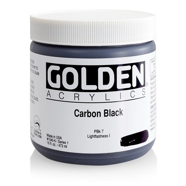 Golden Heavy Body Acrylic Paint Carbon Black