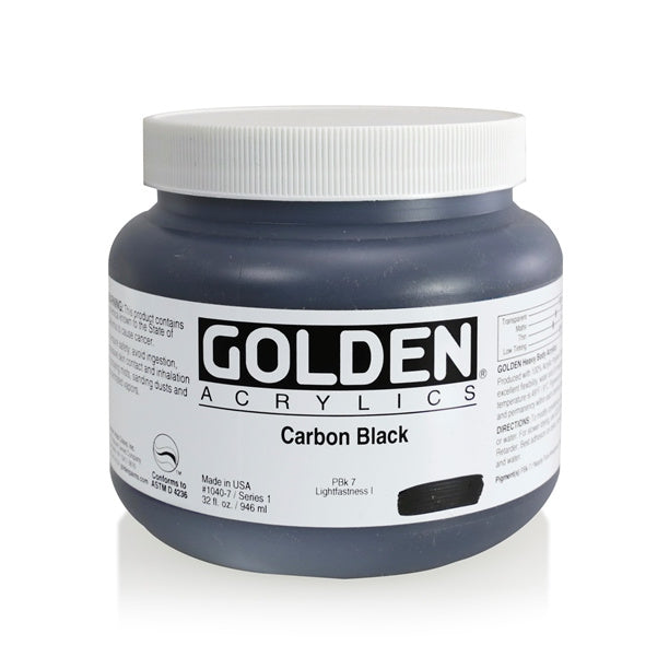 Golden Heavy Body Acrylic Paint Carbon Black