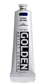 Golden Heavy Body Acrylic Paint Cerulean Blue Deep 148ml