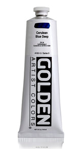 Golden Heavy Body Acrylic Paint Cerulean Blue Deep 148ml
