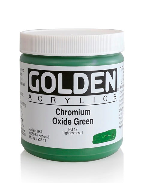Golden Heavy Body Acrylic Paint Chromium Oxide Green 237ml