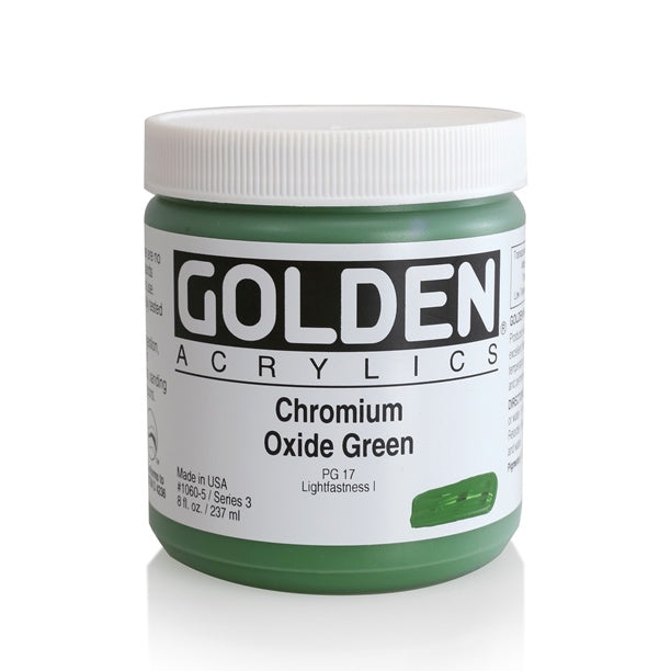 Golden Heavy Body Acrylic Paint Chromium Oxide Green