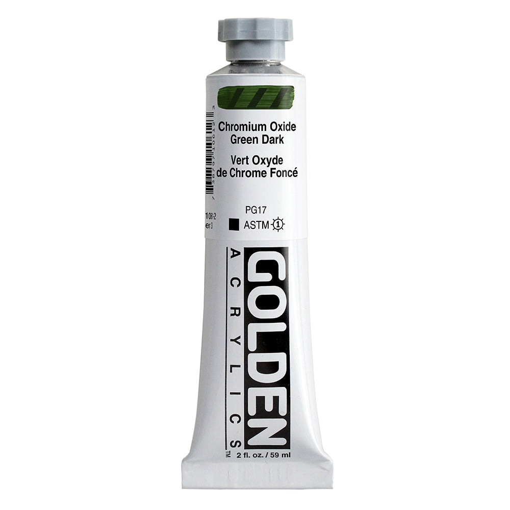 Golden Heavy Body Acrylic Paint Chromium Oxide Green Dark