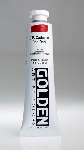 Golden Heavy Body Acrylic Paint Cadmium Red Dark 59ml
