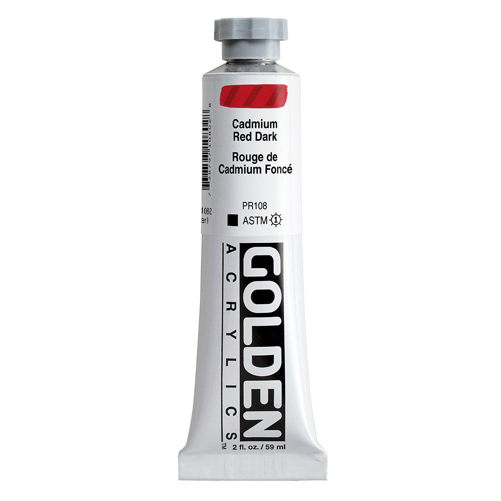 Golden Heavy Body Acrylic Paint Cadmium Red Dark