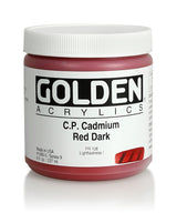 Golden Heavy Body Acrylic Paint Cadmium Red Dark 237ml