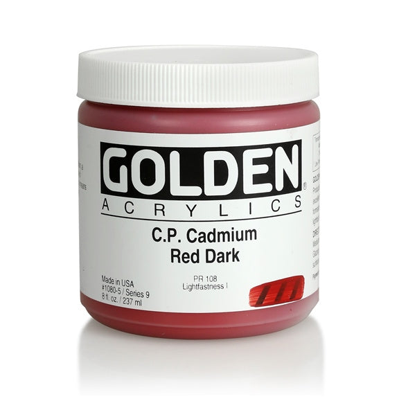 Golden Heavy Body Acrylic Paint Cadmium Red Dark