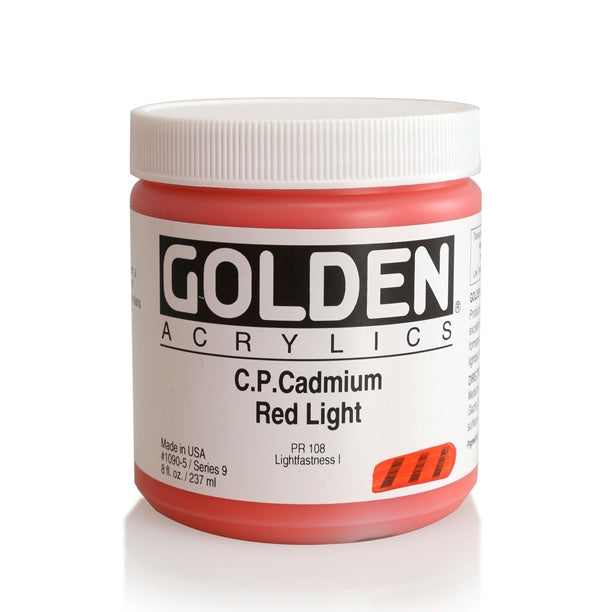 Golden Heavy Body Acrylic Paint Cadmium Red Light