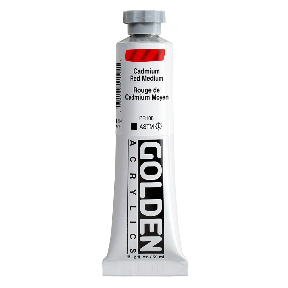Golden Heavy Body Acrylic Paint Cadmium Red Medium