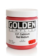 Golden Heavy Body Acrylic Paint Cadmium Red Medium 237ml