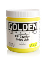 Golden Heavy Body Acrylic Paint Cadmium Yellow Light 237ml