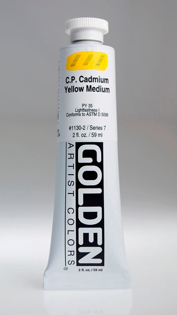 Golden Heavy Body Acrylic Paint Cadmium Yellow Medium 59ml