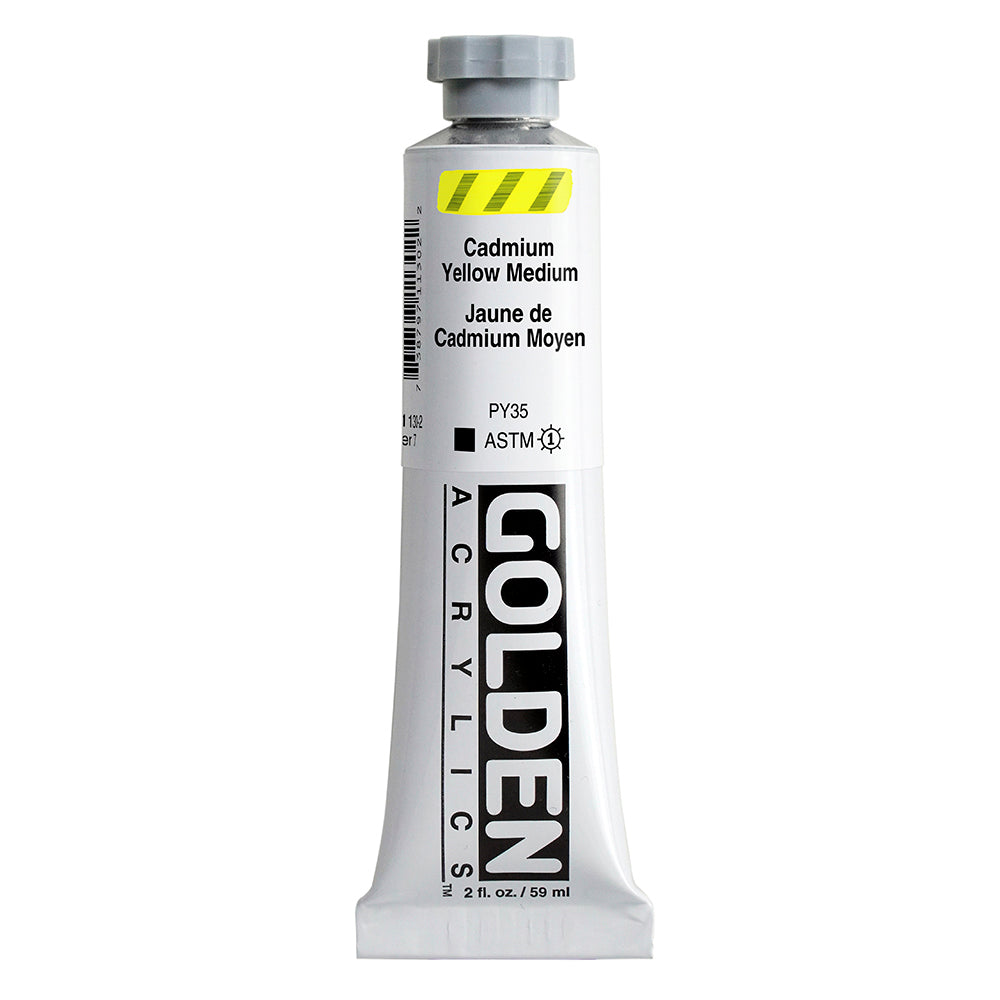 Golden Heavy Body Acrylic Paint Cadmium Yellow Medium