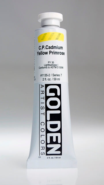 Golden Heavy Body Acrylic Paint Cadmium Yellow Primrose 59ml