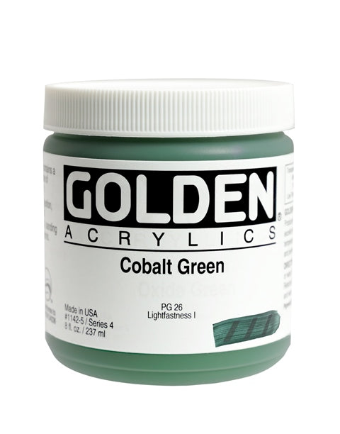 Golden Heavy Body Acrylic Paint Cobalt Green 237ml