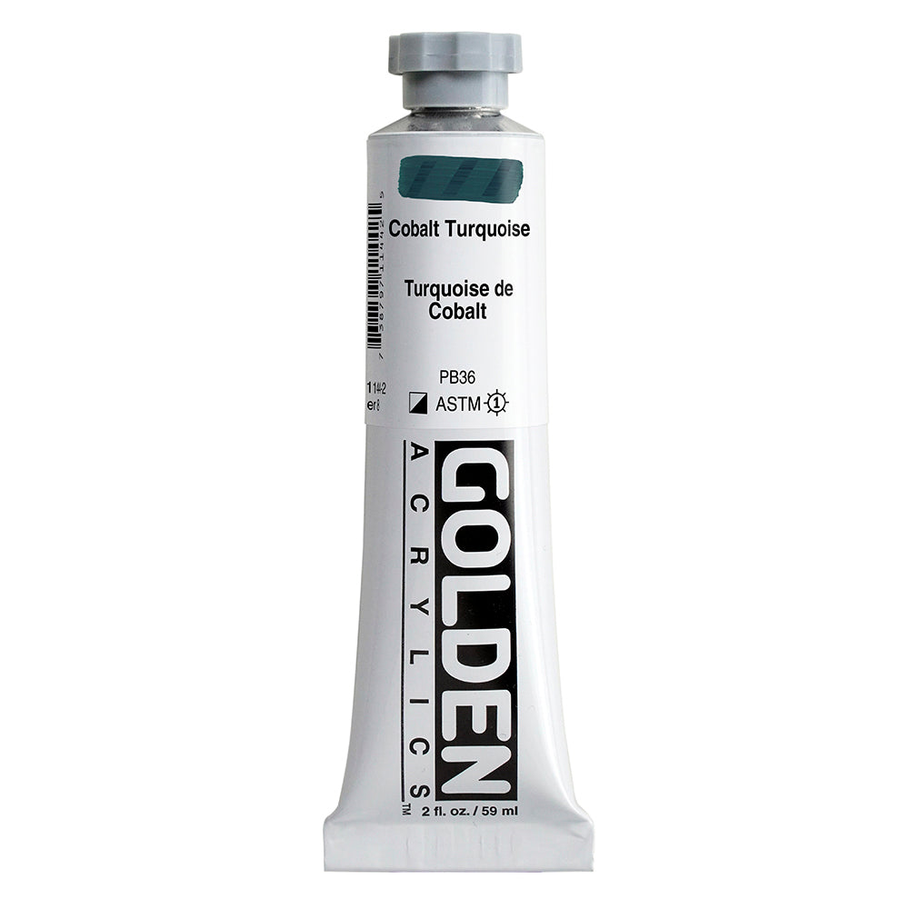 Golden Heavy Body Acrylic Paint Cobalt Turquoise