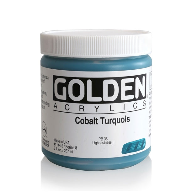 Golden Heavy Body Acrylic Paint Cobalt Turquoise