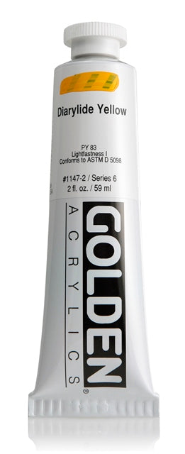 Golden Heavy Body Acrylic Paint Diarylide Yellow 59ml