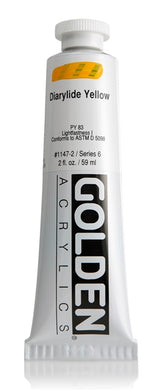 Golden Heavy Body Acrylic Paint Diarylide Yellow 59ml