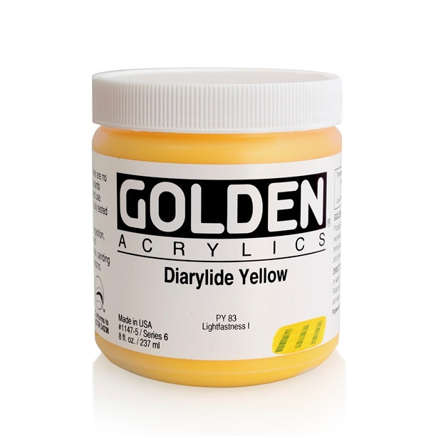 Golden Heavy Body Acrylic Paint Diarylide Yellow