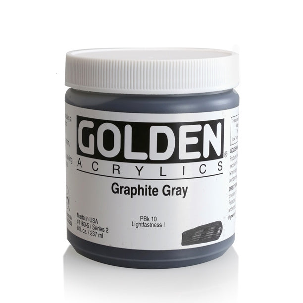 Golden Heavy Body Acrylic Paint Graphite Gray