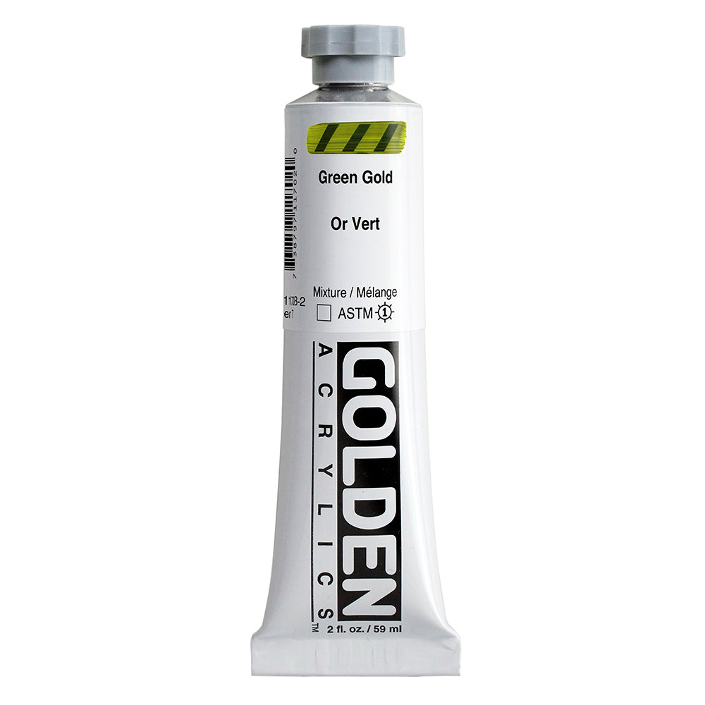 Golden Heavy Body Acrylic Paint Green Gold