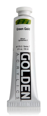 Golden Heavy Body Acrylic Paint Green Gold 59ml