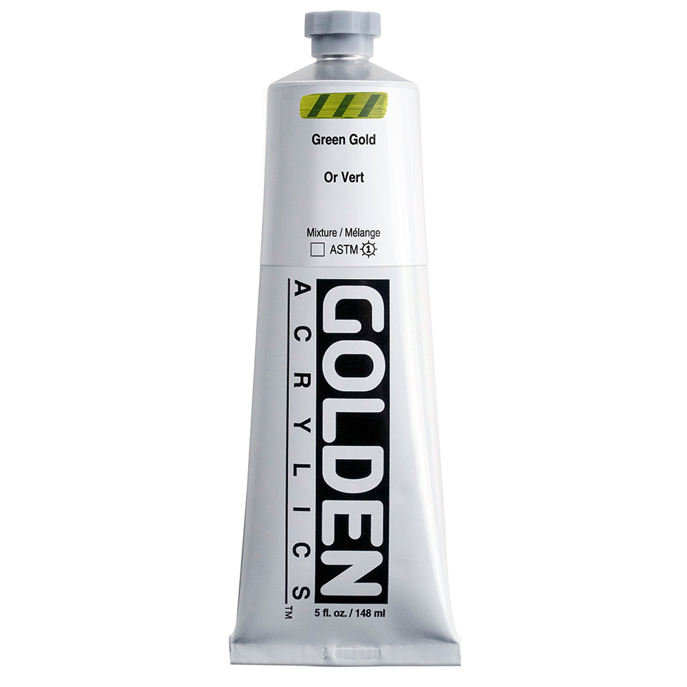 Golden Heavy Body Acrylic Paint Green Gold