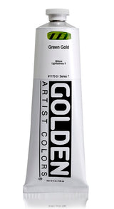 Golden Heavy Body Acrylic Paint Green Gold 148ml
