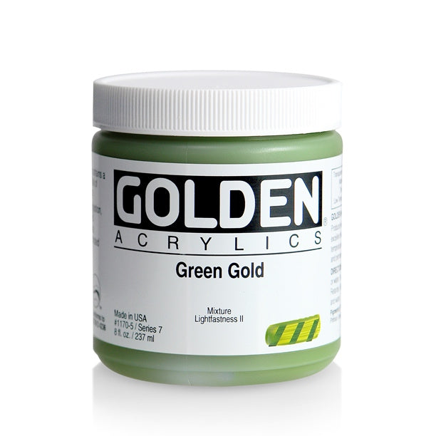 Golden Heavy Body Acrylic Paint Green Gold