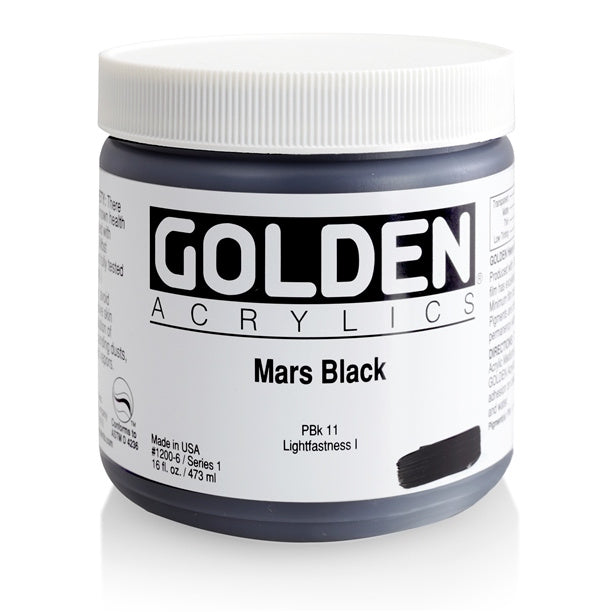 Golden Heavy Body Acrylic Paint Mars Black