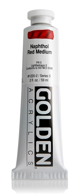 Golden Heavy Body Acrylic Paint Naphthol Red Medium 59ml