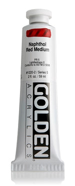 Golden Heavy Body Acrylic Paint Naphthol Red Medium 59ml