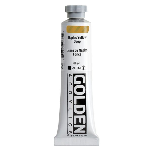 Golden Heavy Body Acrylic Paint Naples Yellow Deep 59ml