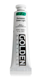 Golden Heavy Body Acrylic Paint Permanent Green Light 59ml