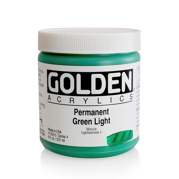 Golden Heavy Body Acrylic Paint Permanent Green Light