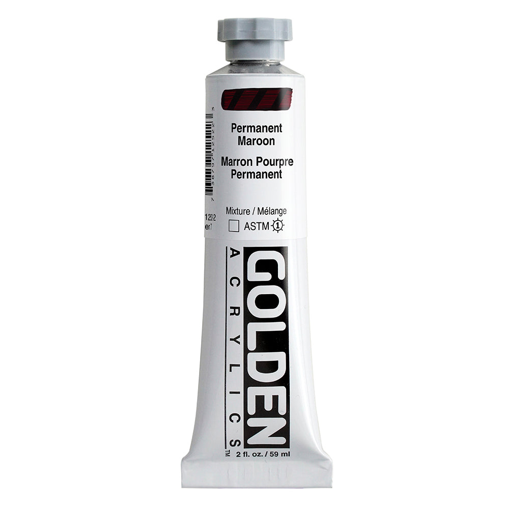 Golden Heavy Body Acrylic Paint Permanent Maroon