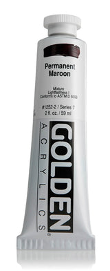 Golden Heavy Body Acrylic Paint Permanent Maroon 59ml