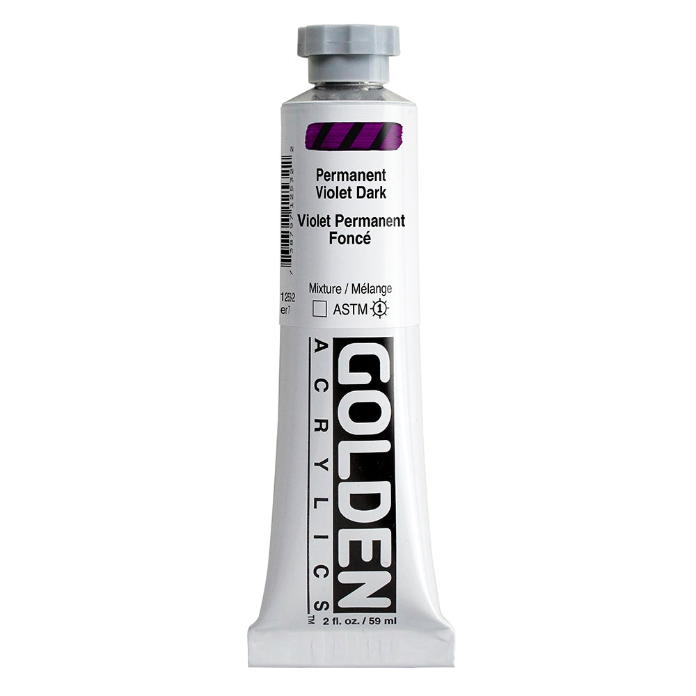 Golden Heavy Body Acrylic Paint Permanent Violet Dark