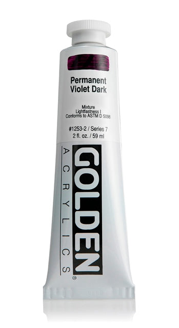 Golden Heavy Body Acrylic Paint Permanent Violet Dark 59ml