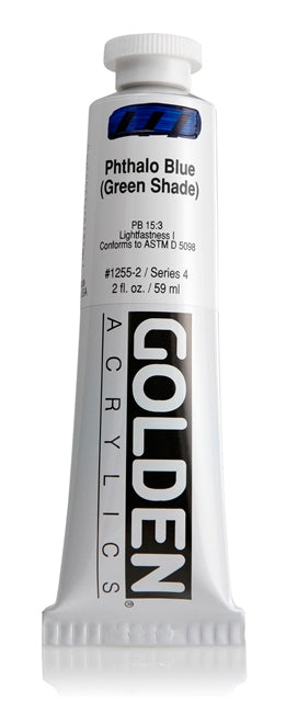 Golden Heavy Body Acrylic Paint Phthalo Blue (Green Shade) 59ml