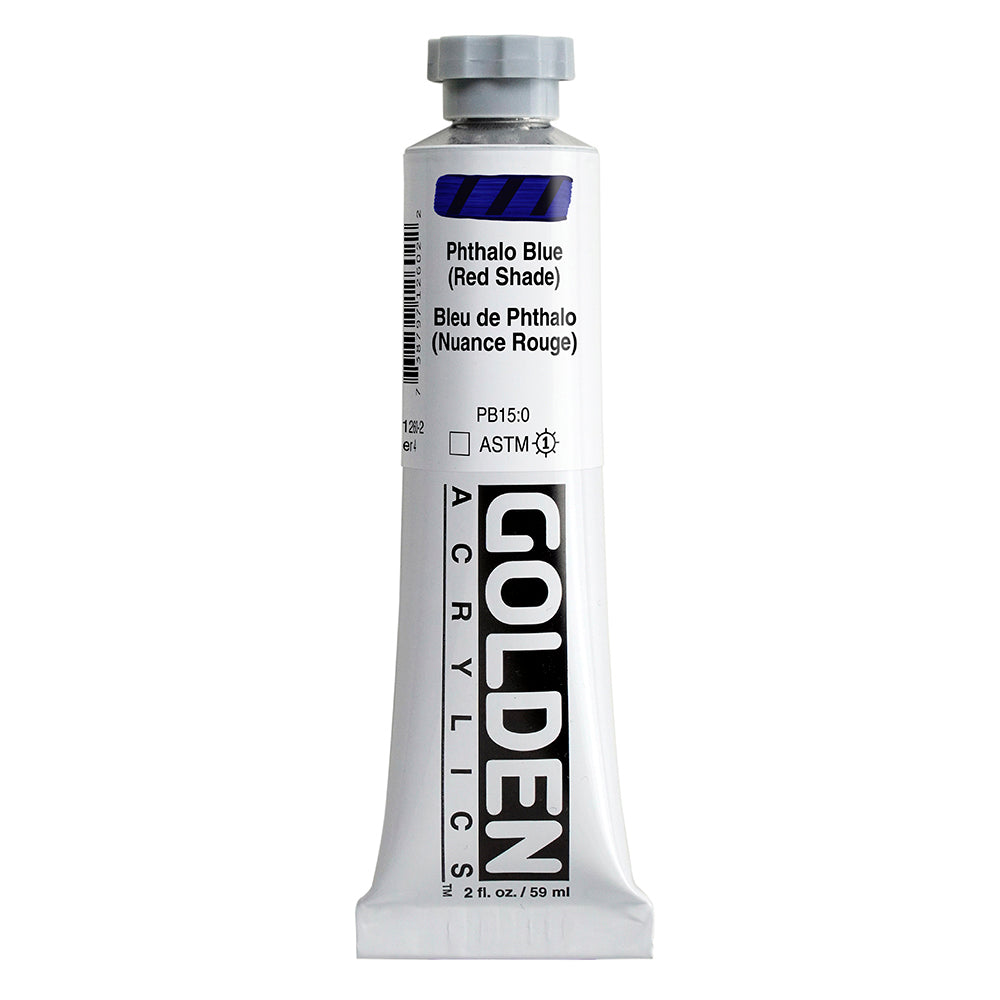 Golden Heavy Body Acrylic Paint Phthalo Blue (Red Shade)