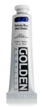 Golden Heavy Body Acrylic Paint Phthalo Blue (Red Shade) 59ml